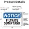 Signmission Filtrate Sump Tank, 5 in W x Rectangle, Vinyl Decal OS-2PACK-NS-D-35-L-12505 - alternate 5